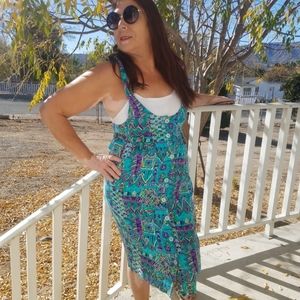 Vintage size 12 suspender button down dress